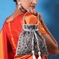 Masq Grey & White Embellished Potli Clutch - Swadesiicart