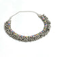 Mominos Fashion Johar Kamal Oxidised Silver-Plated Meena Work Choker Set | Swadesiicart