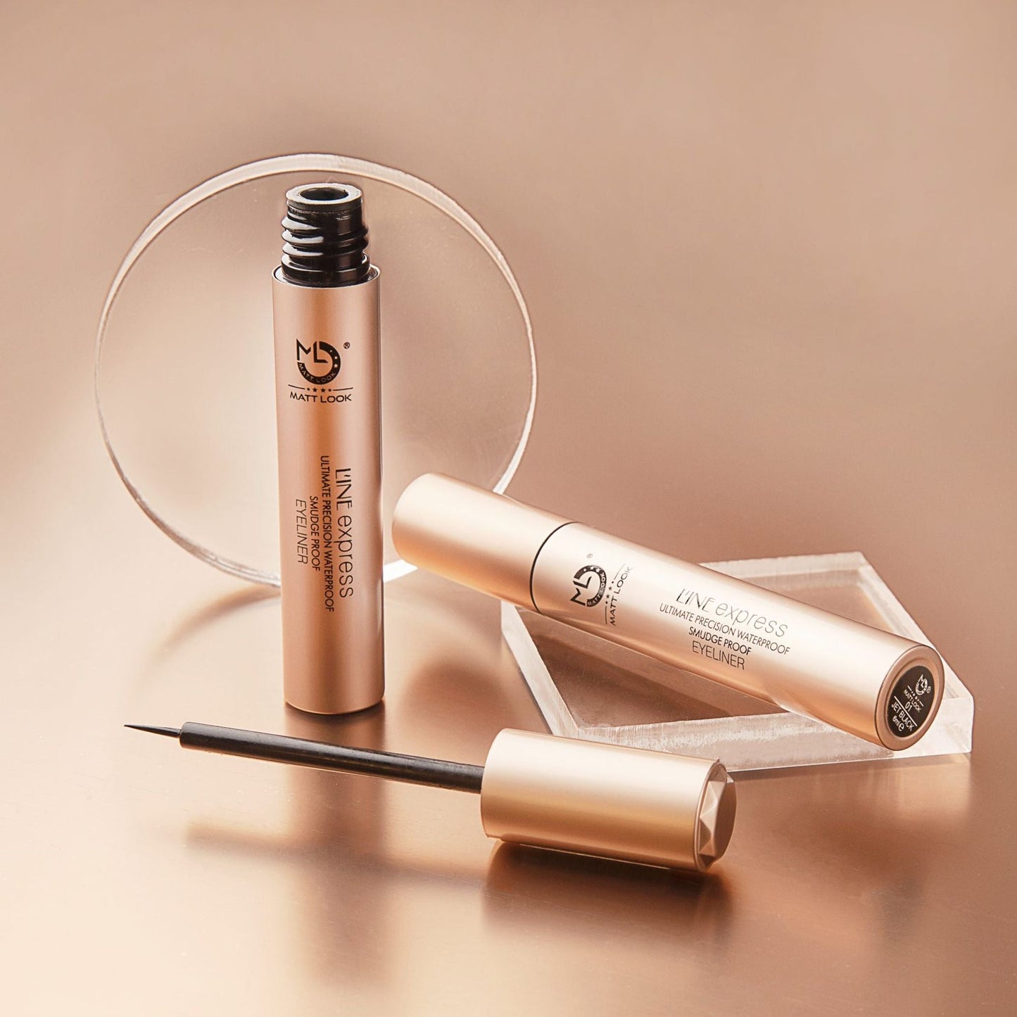Matt Look Line Express Ultimate Precision Waterproof Smudge Proof Eyeliner - Black - Swadesiicart