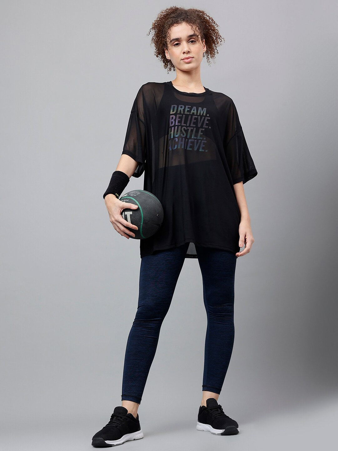 MKH Dri-FIT Typography Printed Drop Shoulder Sleeves Relaxed Fit Sports T-shirt - Swadesiicart
