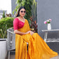 Tikhi Imli Woven Design Crepe Saree | Swadesiicart