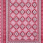 Urban Magic Pink Printed Cotton 104 TC King Bedsheet with 2 Pillow Covers - Swadesiicart