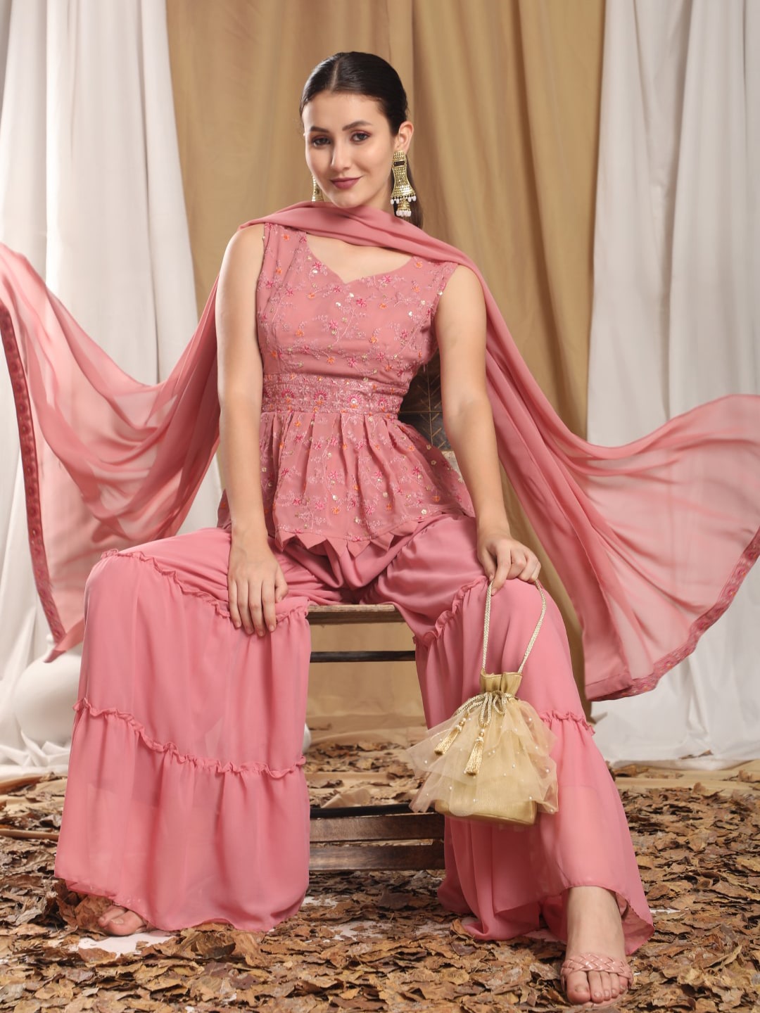 Masq Embellished Potli Clutch - Swadesiicart