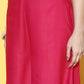InWeave Women's Green Brocade Strappy Top W Fuchsia Green Brocade Palazzo Set - Swadesiicart
