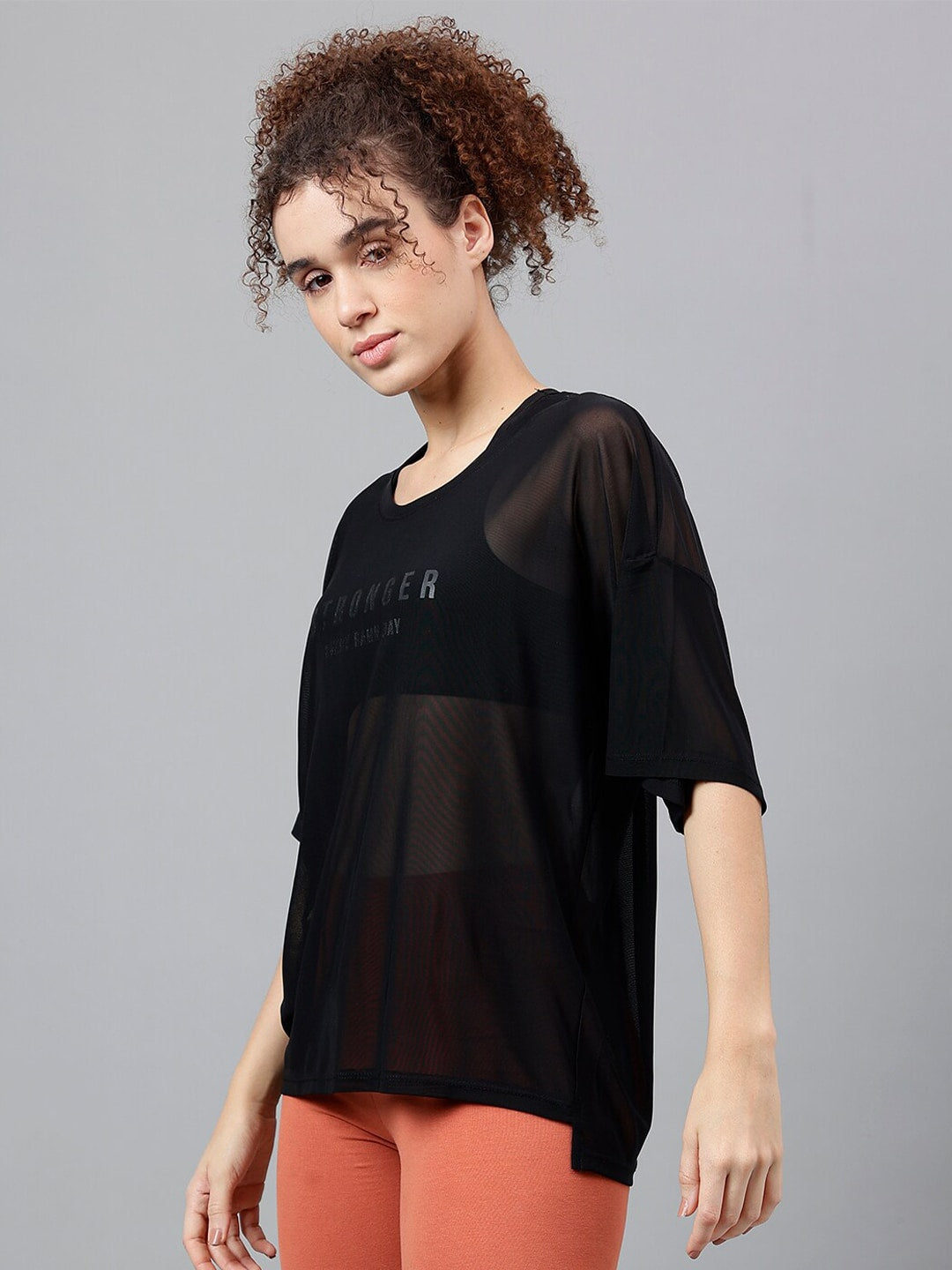 MKH Typography Printed Relaxed Fit Dri-FIT T-shirt - Swadesiicart