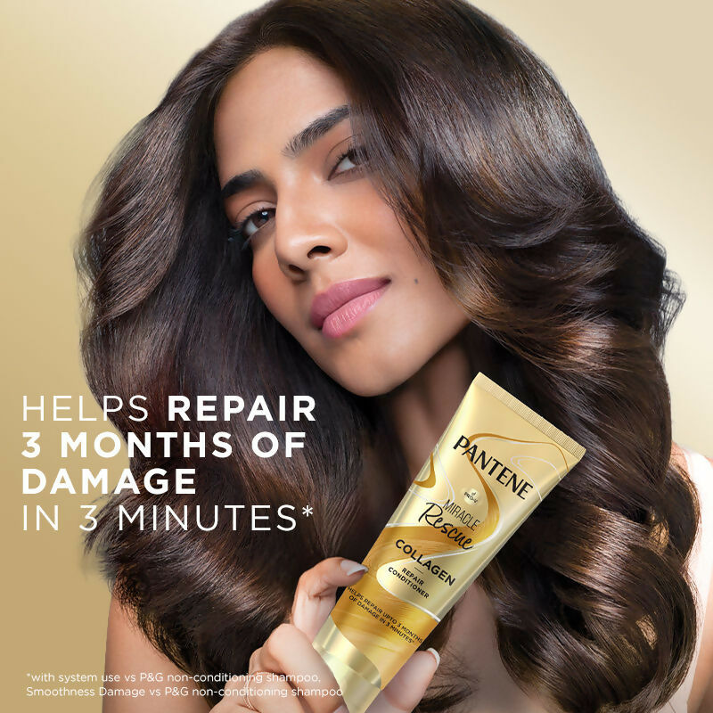 Pantene Miracle Rescue Collagen Repair Conditioner | Swadesiicart