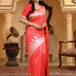 Astita Banarasi Silk Pink Saree | Swadesiicart