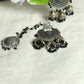 Mominos Fashion Johar Kamal Jhumkas With Maang Tikka Earrings - Swadesiicart