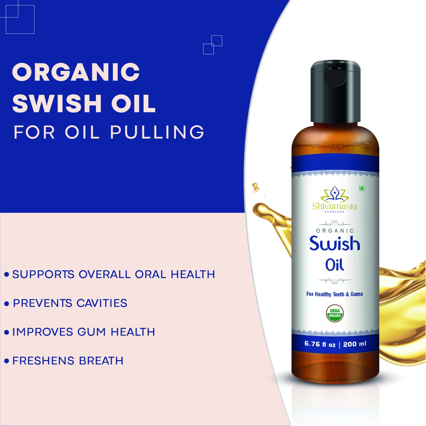 Shivamastu Ayurveda Organic Swish Oil - Swadesiicart