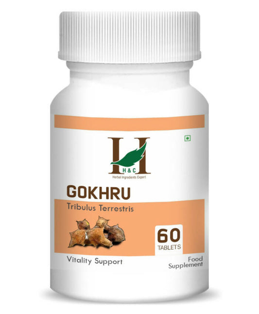H&C Herbal Gokhru Tablets - Just Jaivik