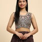 Brown Georgette Embroidered Lehenga choli with Dupatta - Dhara | Swadesiicart