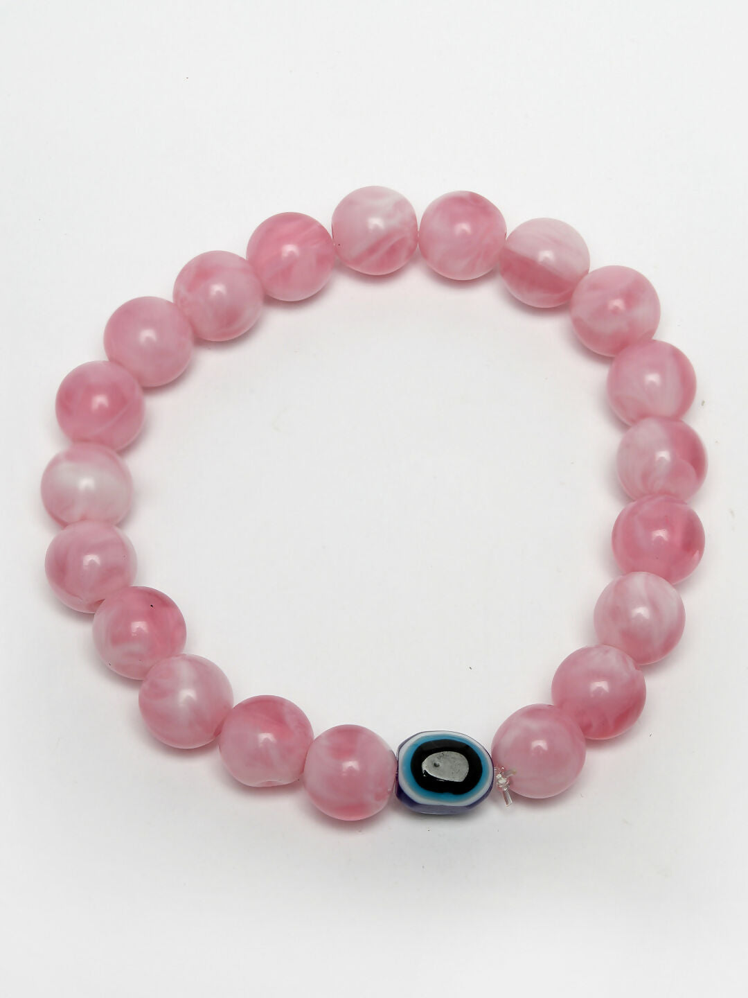 NVR Women & Men Set of 4 Multicolor Evil Eye Elasticated Rakhi With Roli Chawal | Swadesiicart
