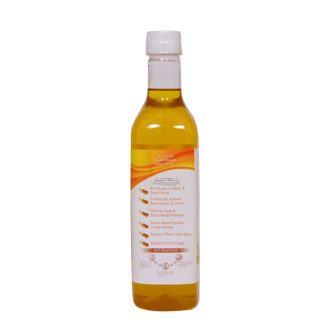 Dorjee Wellness Wood Pressed Yellow Mustard Oil - Swadesiicart