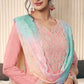 Anaita Peach Embroidered Silk Stitched Salwar Suit