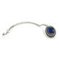 Women's Blue Silver-Toned Kundan Studded Maang Tikka - Ruby Raang | Swadesiicart