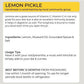 Organic Potli Raw Lemon Pickle - Swadesiicart