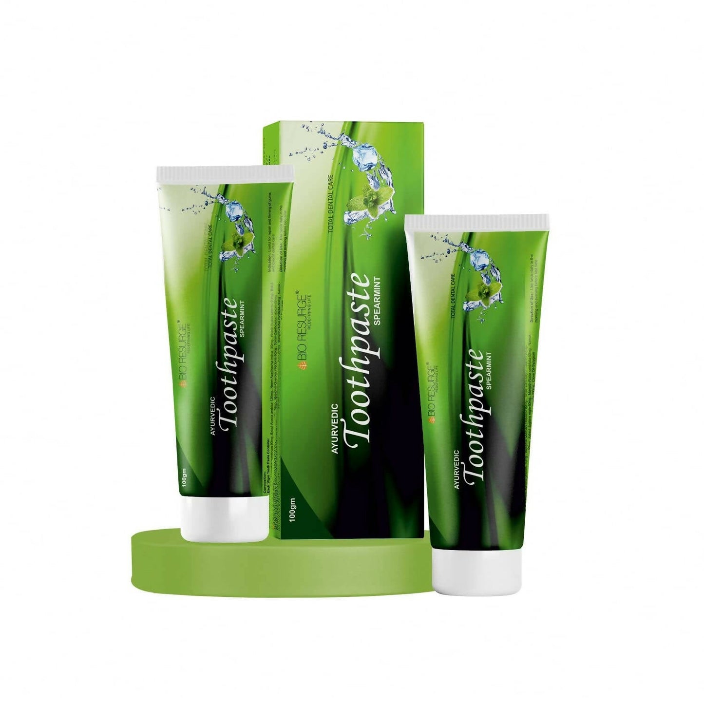 Bio Resurge Life Herbal Ayurvedic Spearmint Toothpaste | Swadesiicart