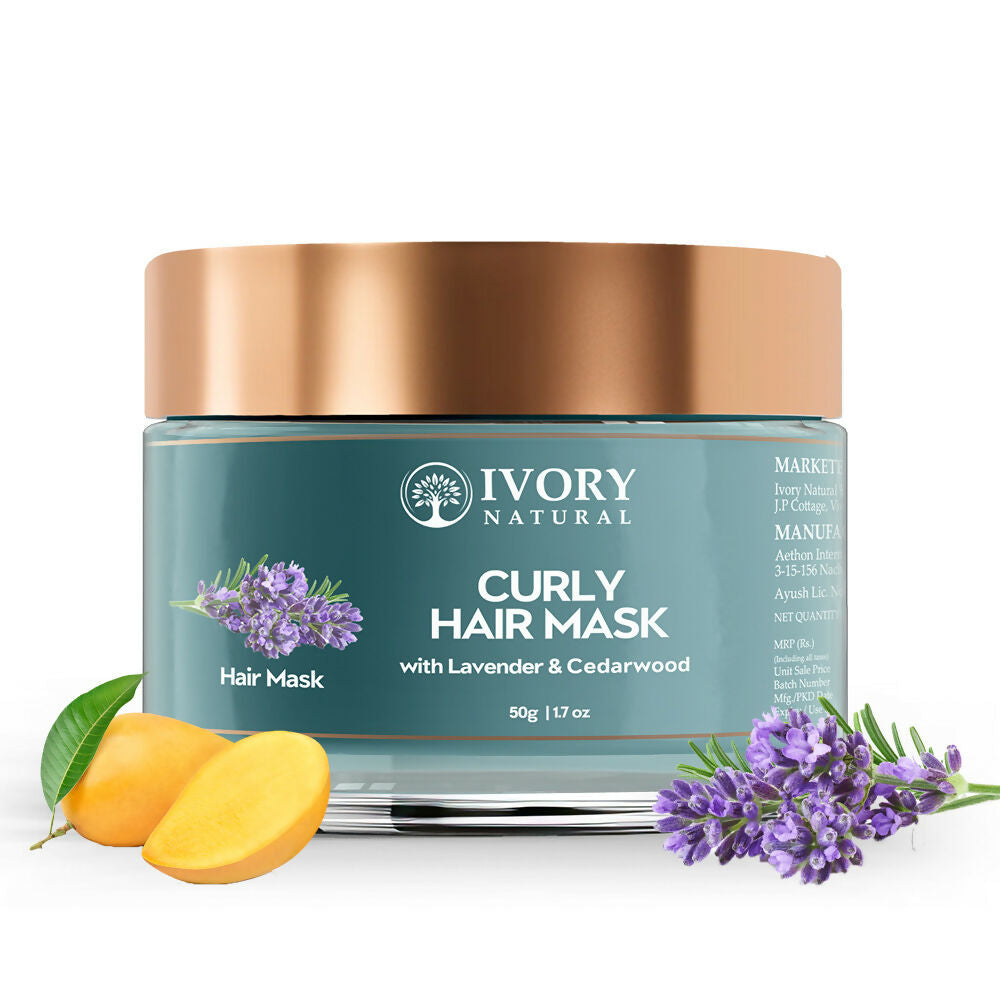 Ivory Natural Curly Hair Mask - Natural Smooth Even Curls For Both Men & Women | Swadesiicart