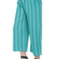 Asmaani Turquoise Color Rayon Fabric Stripped Palazzo