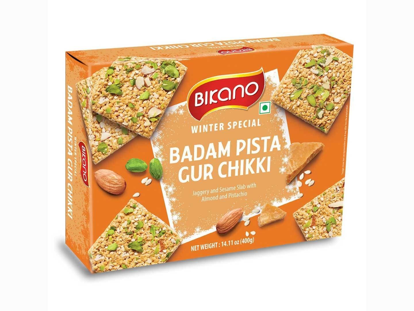 Bikano Badam Pista Gur Chikki | Swadesiicart