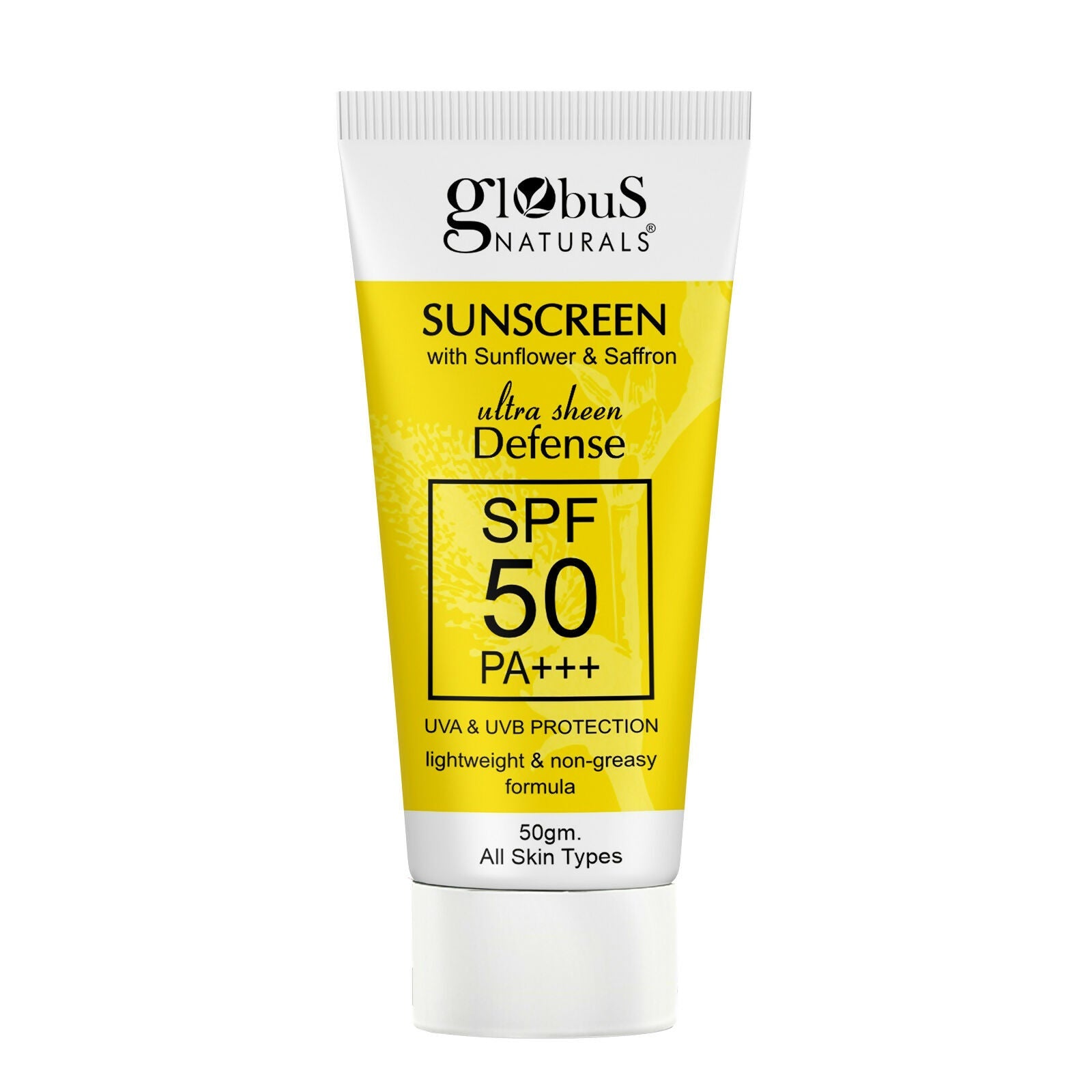 Globus Naturals Sunscreen with Ultra Sheen Defense | Swadesiicart