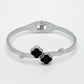 NVR Women's Silver-Plated Cuff Bracelet - Swadesiicart