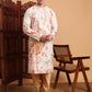 Off White Cotton Printed Chikankari Embroidery Work Kurta - Mahotsav | Swadesiicart