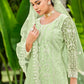 Pista Green Stone & Cording Work Festive Palazzo Suit - Emponline | Swadesiicart
