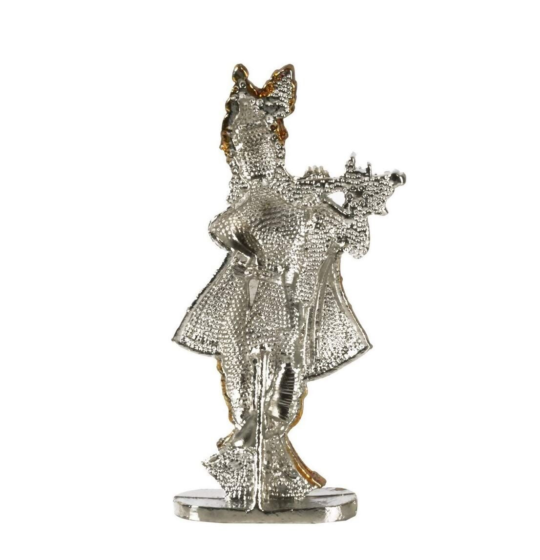 Relicon Lord Krishna Idol Silver Gold Metal Statue - Swadesiicart