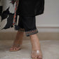 The52 Black Women's Beautiful Viscose Silk Fabric Embroidered Work Straight Kurta Pant and Dupatta Set - Swadesiicart