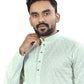 Anaita Sky_Blue Lucknowi Work Silk Straight Kurta