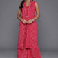Ahalyaa Women's Traditional Wear Co-ods - Pink - Swadesiicart