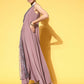 Ahalyaa Women's Traditional wear Dress - Mauve | Swadesiicart