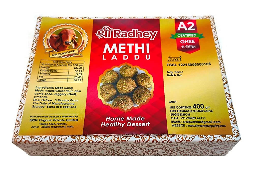Shreeradhey Methi Laddu with Jaggery without Sugar | Swadesiicart