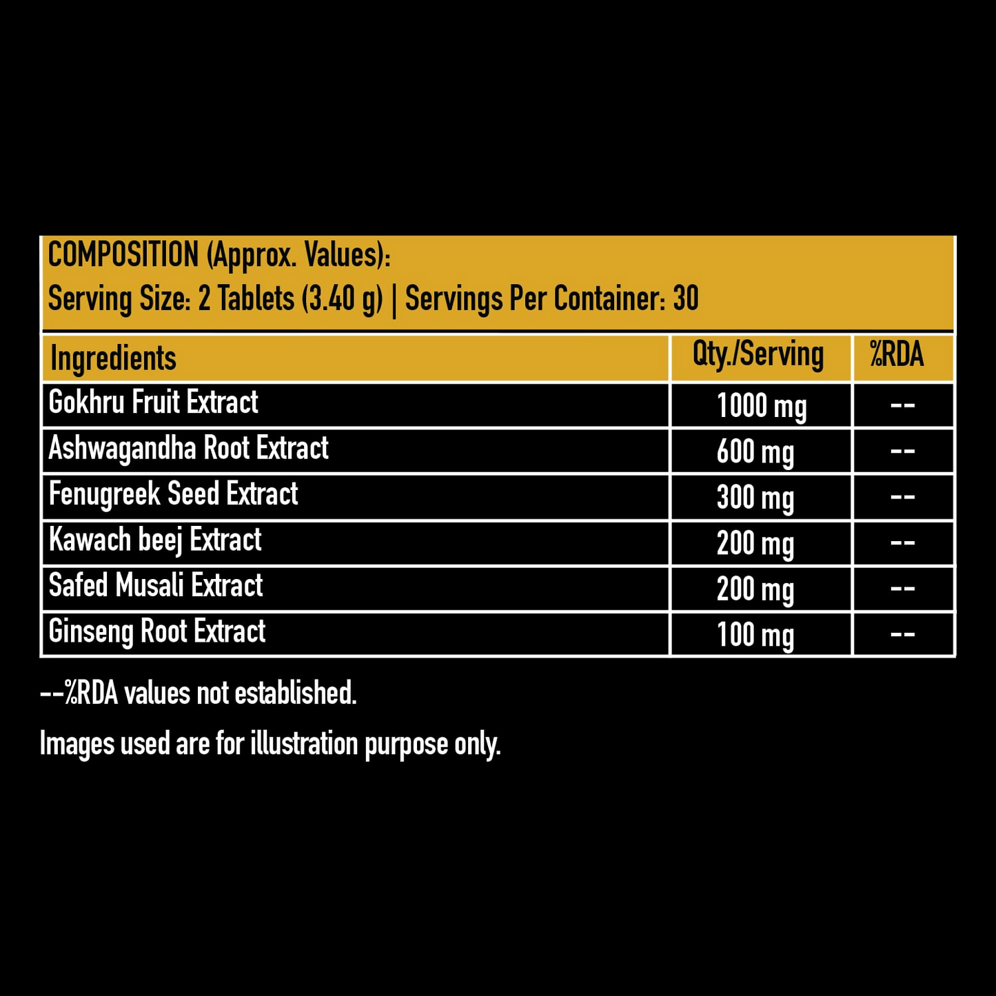 HK Vitals Testo Bold Tablets - Swadesiicart