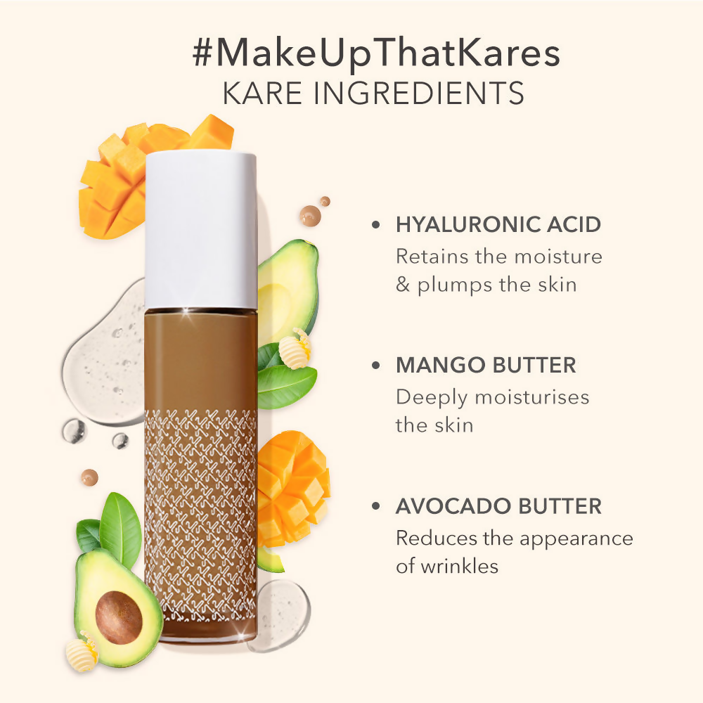 Kay Beauty By Katrina Kaif Hydrating Foundation - 195N Deep | Swadesiicart