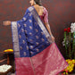 Lorenvalley Fashion Navyblue Soft Silk Woven Design Zari Weaving Saree - Swadesiicart