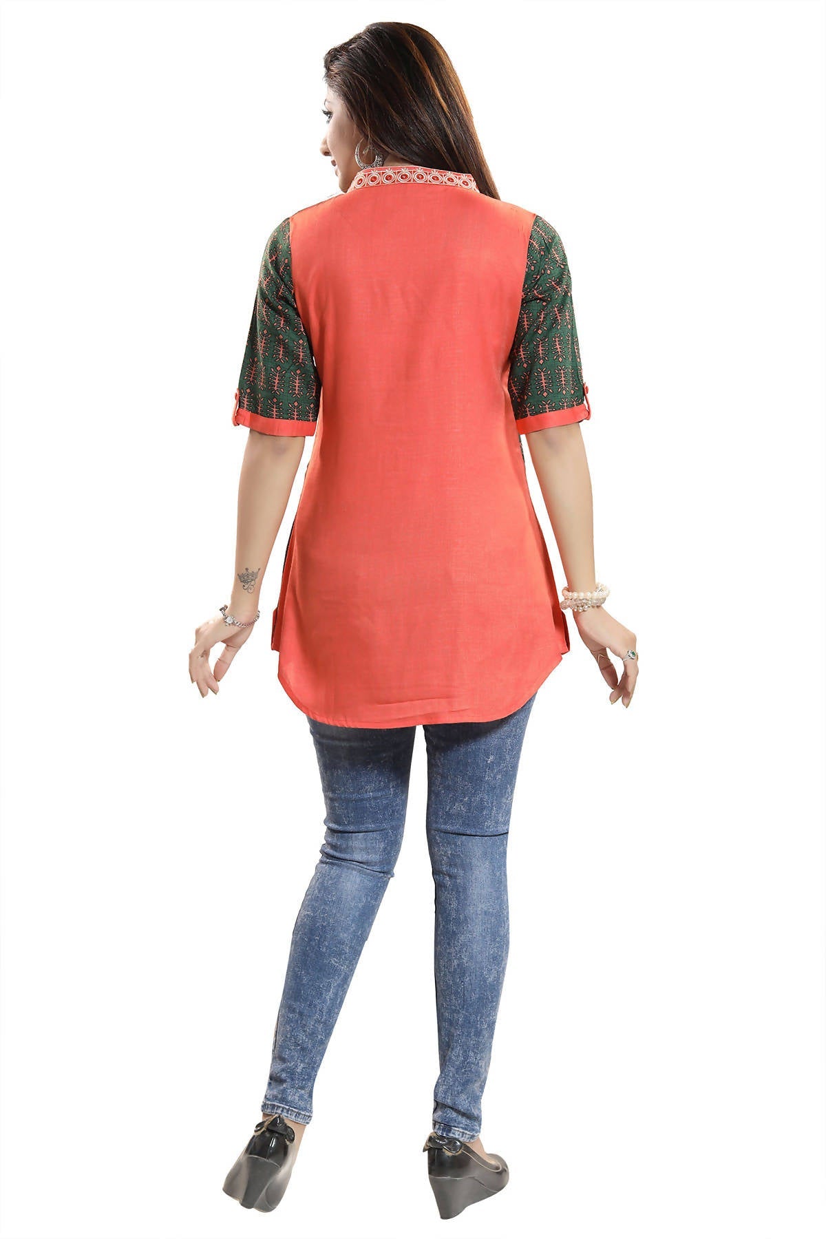Snehal Creations Short Rayon Kurti | Swadesiicart