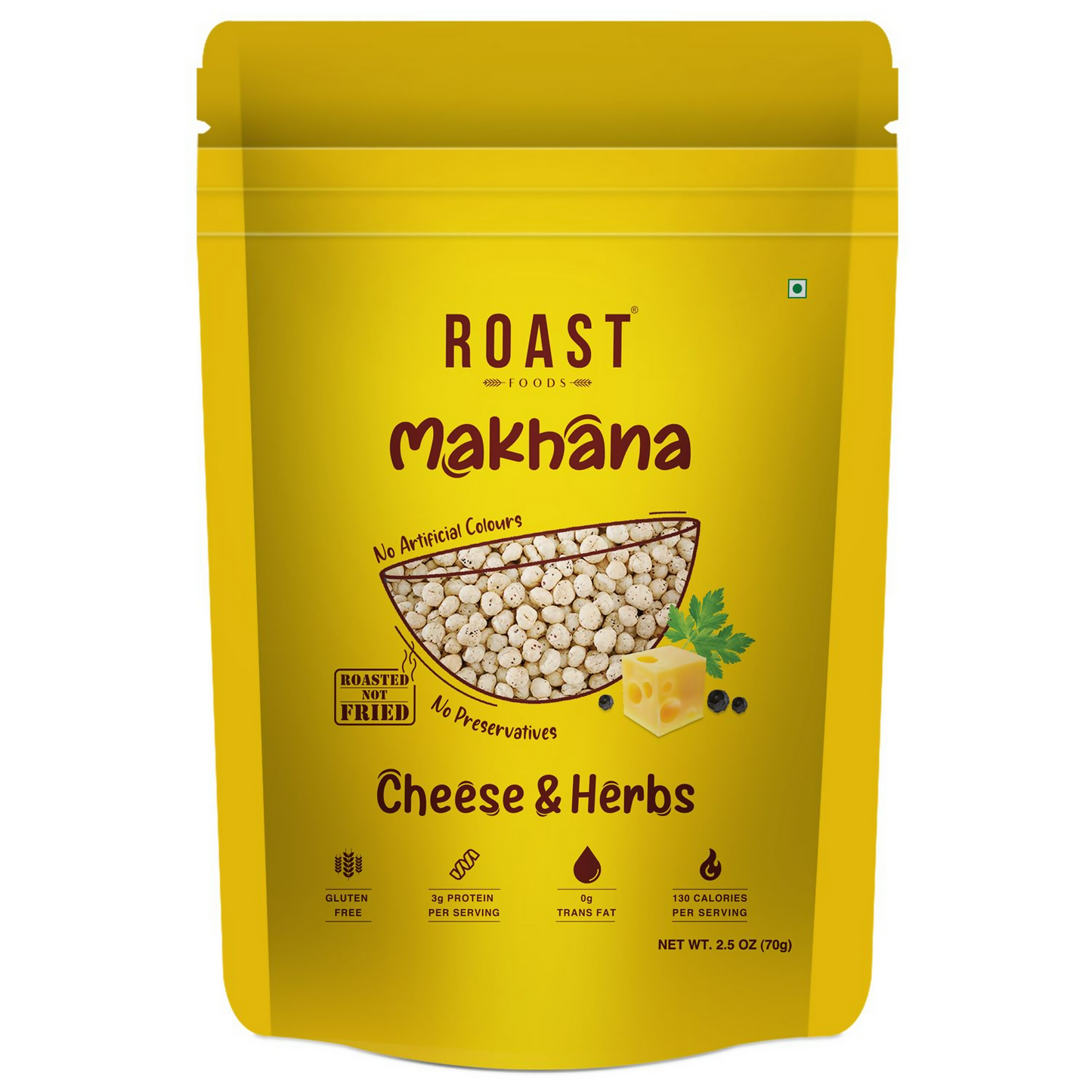 Roast Foods Makhana Cheese and Herbs | Swadesiicart