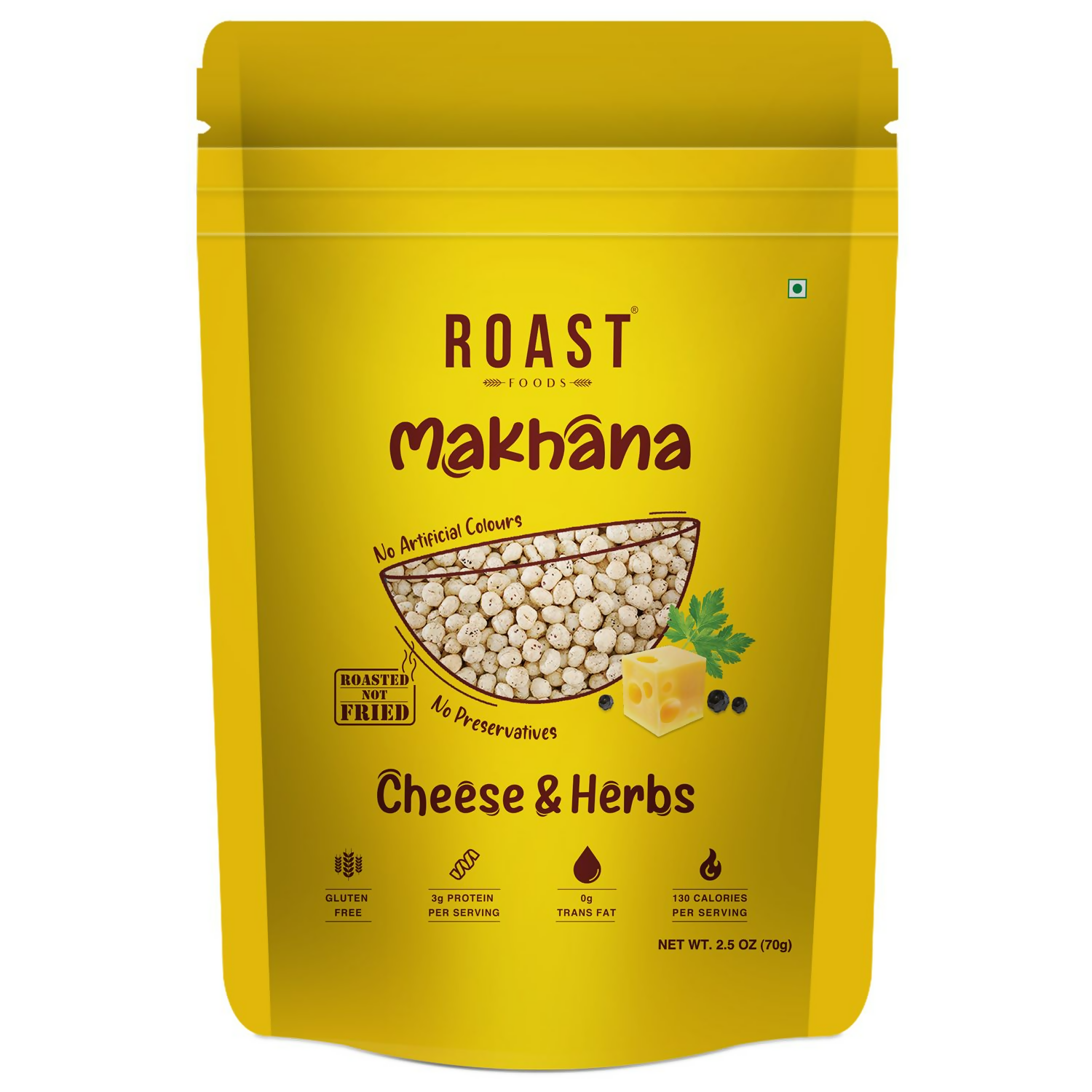 Roast Foods Makhana Cheese and Herbs | Swadesiicart
