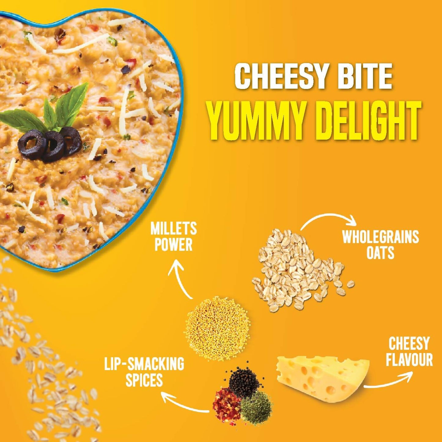 Saffola Cheesy Italian Masala Oats - Swadesiicart