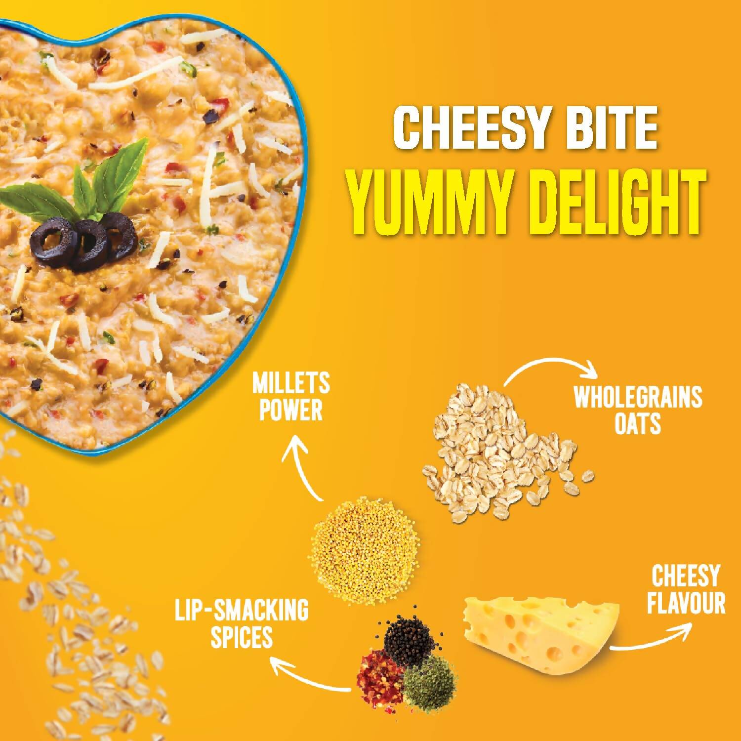 Saffola Cheesy Italian Masala Oats - Swadesiicart