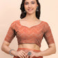 Shree Shyam Fashion Linen Cotton Rust Saree