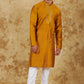 Bluesaanchi Men's Handloom Embroidered Bronze Kurta Set | Swadesiicart