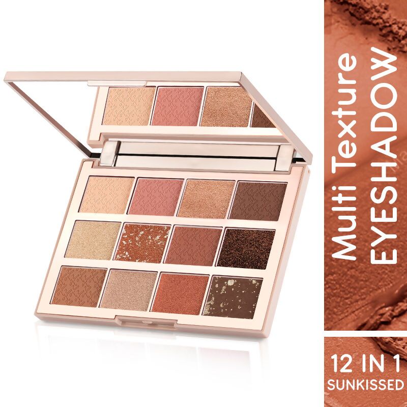 Kay Beauty By Katrina Kaif Multi Texture Eyeshadow Palette - Sunkissed | Swadesiicart