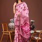 Shree Shyam Fashion Sajni Pink Linen Cotton Saree