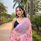 Vamsee Snehalata Pink Shimmer Silk Saree - Swadesiicart