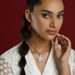 Women's Silver-Toned Blue Silver-Plated Handcrafted Chain - Ruby Raang | Swadesiicart