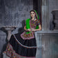 AI Fashion Black Art Silk Designer Navratri Lehenga Choli Collection
