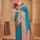 Shree Shyam Fashion Silk Blend Blue Saree